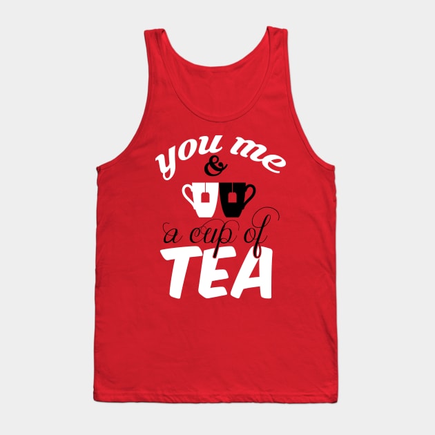 You- me and a cup of tea Tank Top by nektarinchen